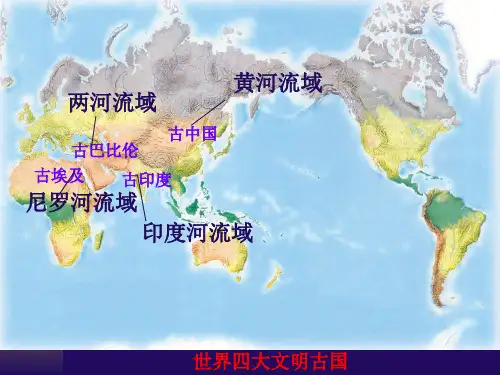 世界四大文明古国【精品-PPT】
