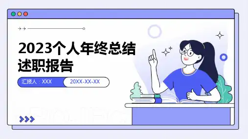 2023个人年终总结述职报告PPT