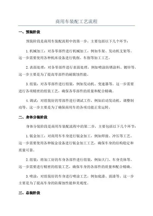 商用车装配工艺流程