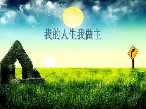 我的人生我做主 大学生职业规划PPT