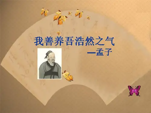 6.《我善养吾浩然之气》(上课)ppt