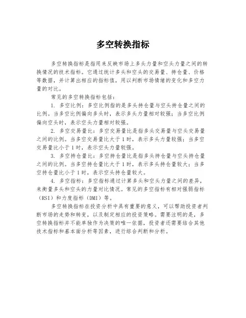 多空转换指标