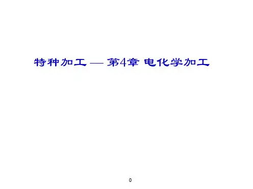 特种加工4 电化学加工