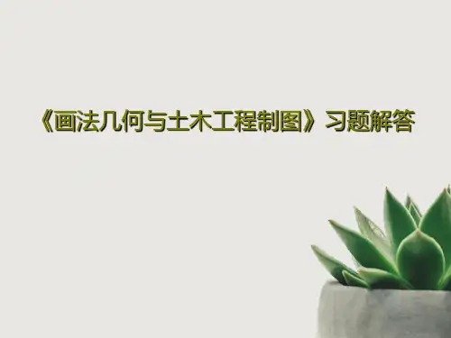 《画法几何与土木工程制图》习题解答共174页