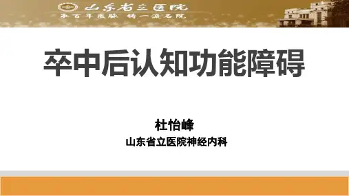 VCI的诊断与治疗