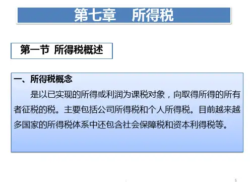 -所得税PPT课件