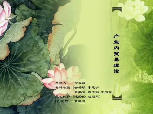产业内贸易理论..