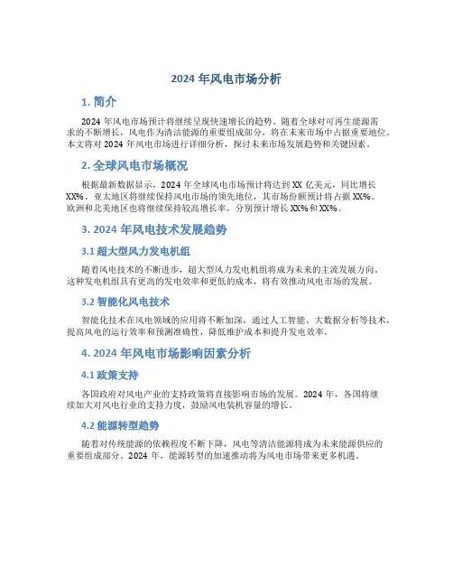 2024年风电市场分析