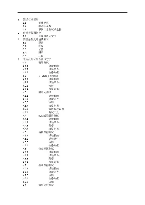 华为客户可靠性测试标准