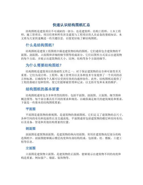 快速认识结构图纸汇总