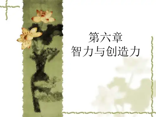 《智力与创造力》PPT课件