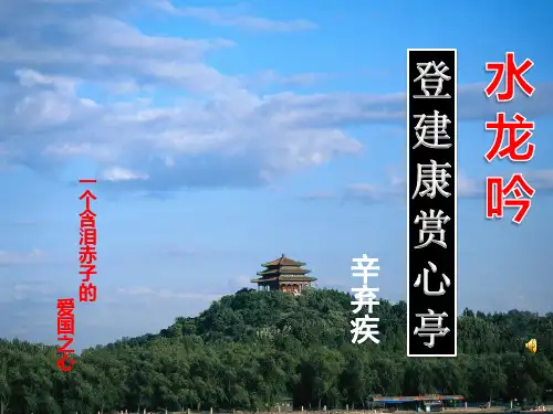 《水龙吟---登建康赏心亭》(一等奖课件)