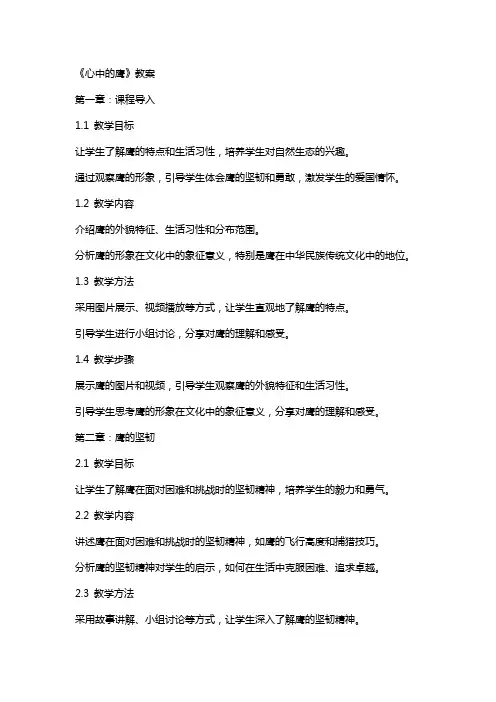 《心中的鹰》教案