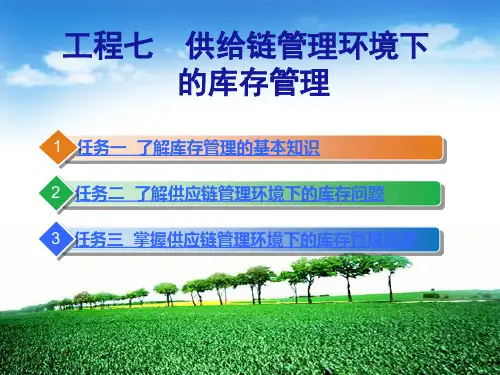 《供应链管理》课件 项目七  供应链管理环境下的库存管理 
