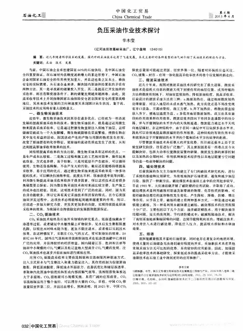 负压采油作业技术探讨