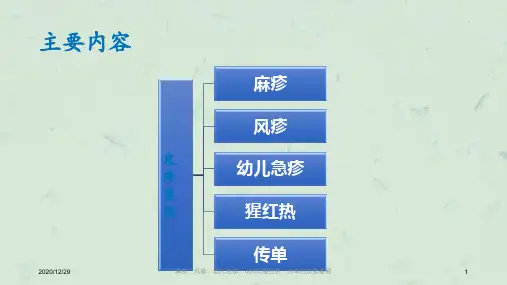 麻疹、风疹、幼儿急疹、u000b猩红热、传单的皮疹鉴别课件