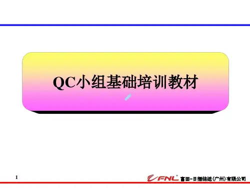 QC小组培训教材——广汽本田内部培训教材