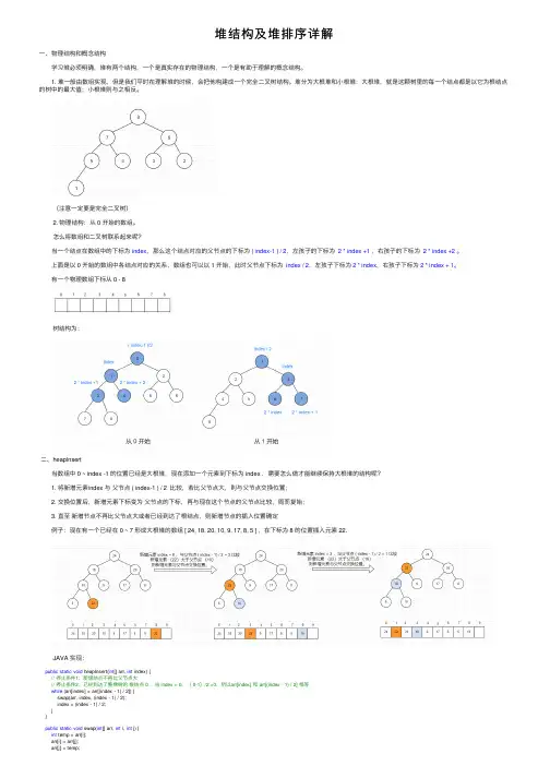 堆结构及堆排序详解