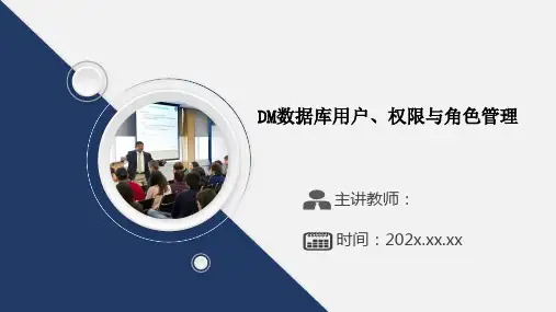 DM数据库用户、权限与角色管理