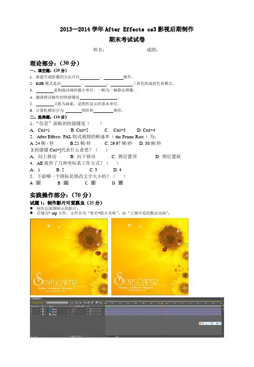 AE期末试卷