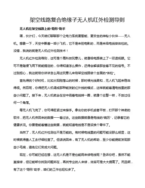 架空线路复合绝缘子无人机红外检测导则