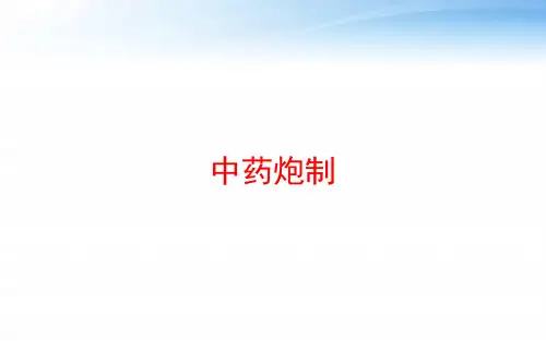 中药炮制 ppt课件