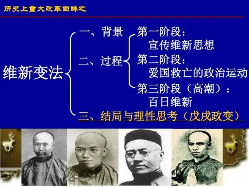 维新运动的兴起PPT课件3 人教课标版