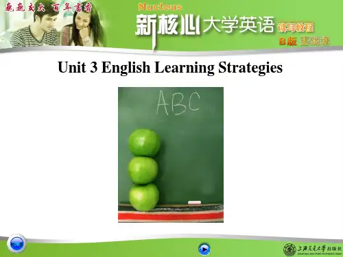 新核心大学英语B版 读写教程 基础级 Unit 3