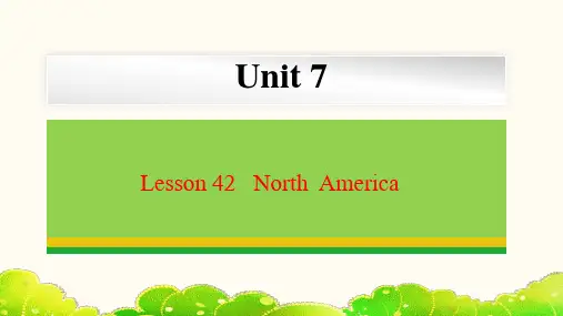 Unit+7+Lesson+42merica+课件+2023-2024学年冀教版英语八年级下册