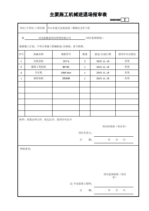 28主要施工机械进退场报审表GD220228.