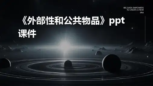 《外部性和公共物品》课件