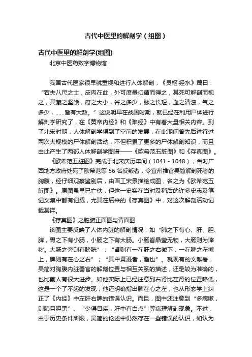 古代中医里的解剖学（组图）