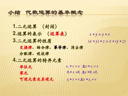 代数系统(离散数学)