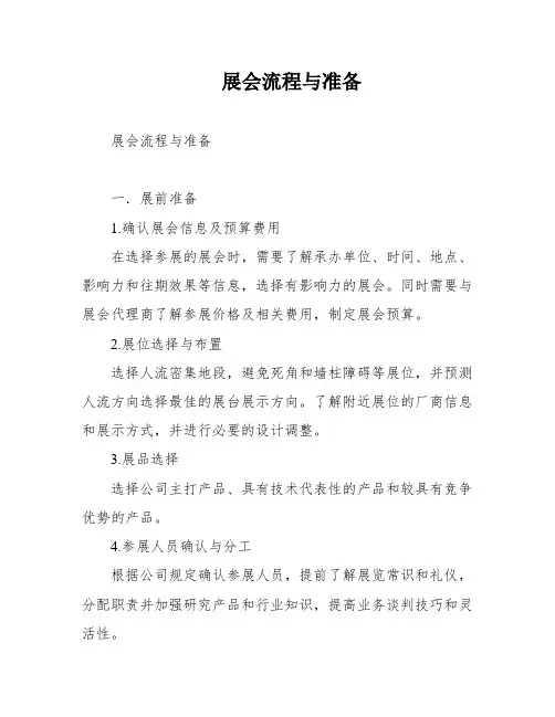 展会流程与准备