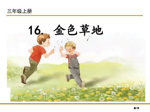 16.金色的草地市公开课金奖市赛课一等奖课件