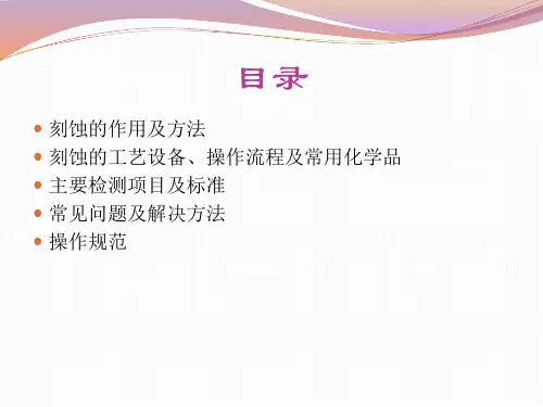 太阳能电池刻蚀