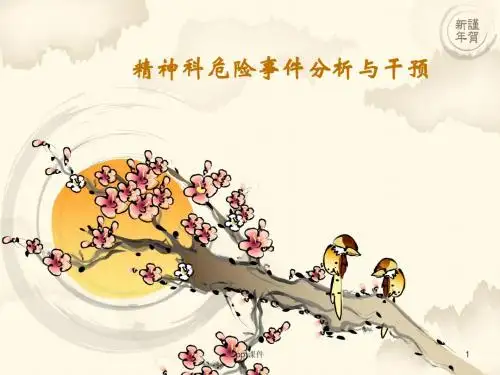 精神科危险事件分析与干预  ppt课件