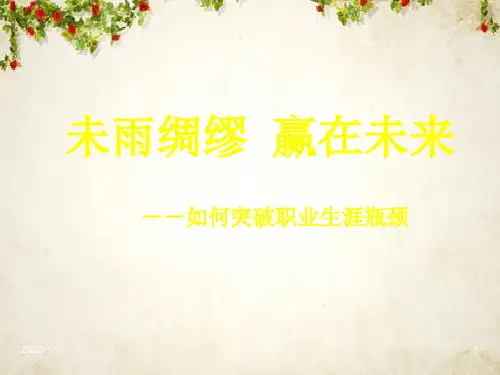 职业生涯规划瓶颈突破(ppt 59页)