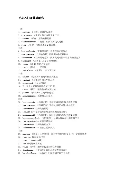 轮滑动作基础