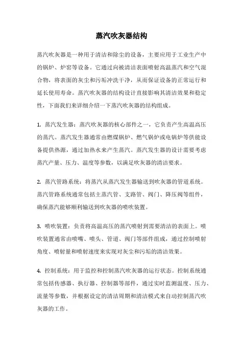 蒸汽吹灰器结构
