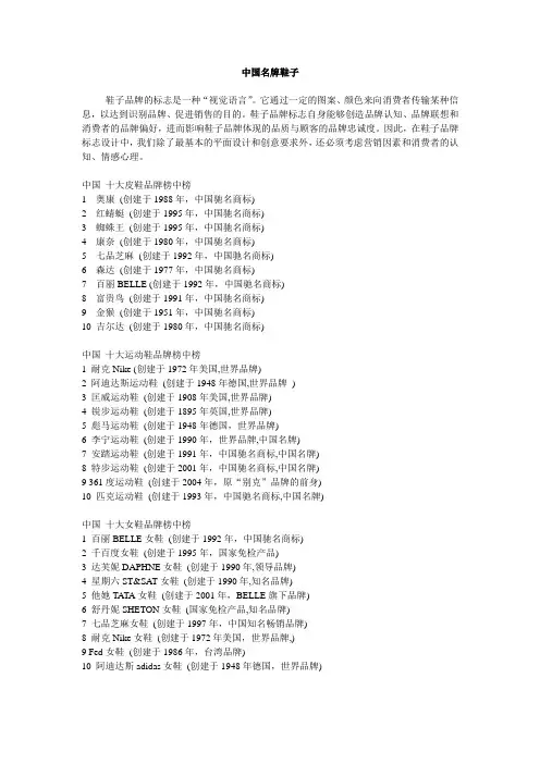 鞋子品牌大全集合 (1)