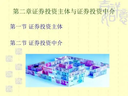 第二章投资主体