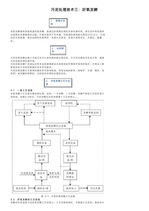 污泥处理技术三：好氧发酵
