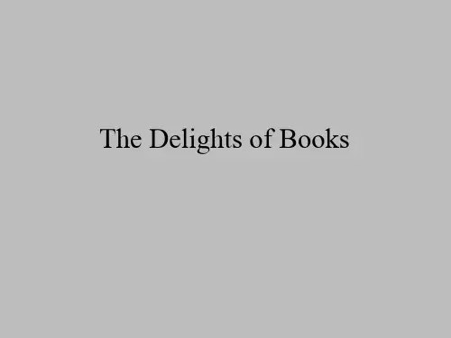 重大版高中英语必修10：The Delights of Books