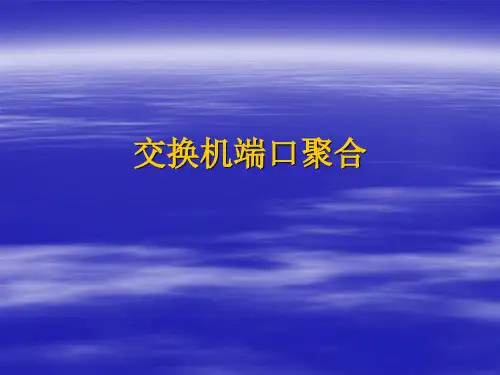 交换机端口聚合