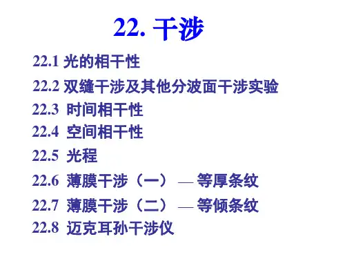 大学物理干涉