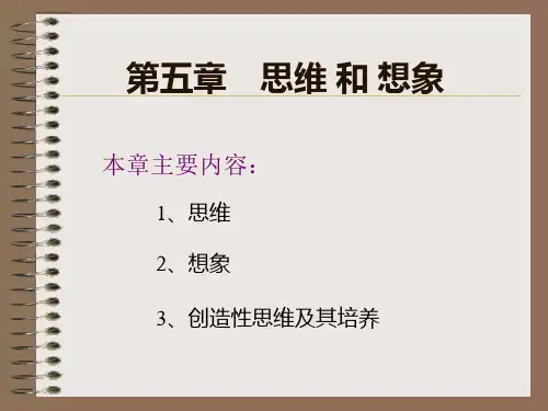 心理学第六章 思维和想象