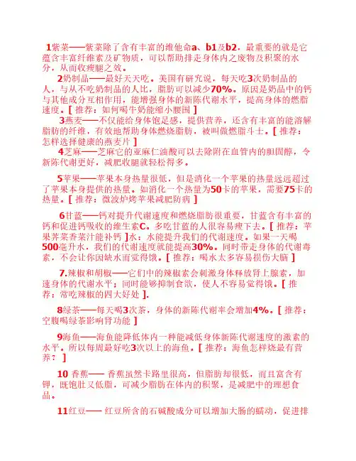 24种减肥不反弹的