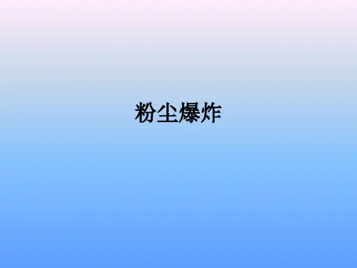 粉尘爆炸课件
