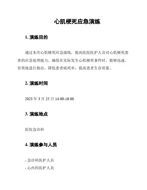 心肌梗死应急演练